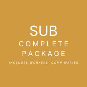 complete licensing package for subcontractors in utah (includes workers comp waiver)